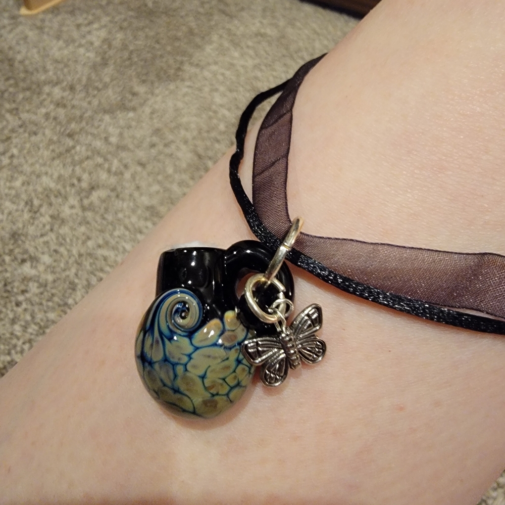 Handmade Glass Diffuser necklace